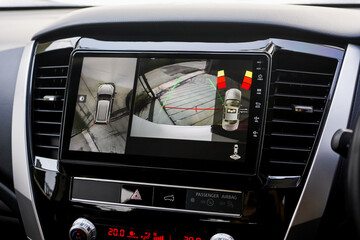 Rear view monitor for reversing system Car display and rear view camera parking assistant car...