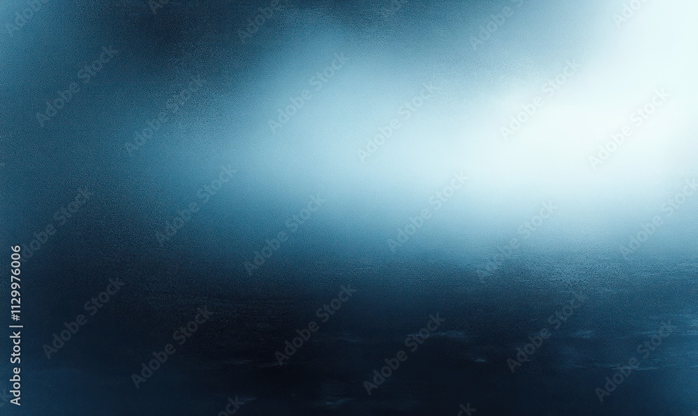 Poster deep blue abstract color gradient background with soft whites ethereal texture luxury design templat