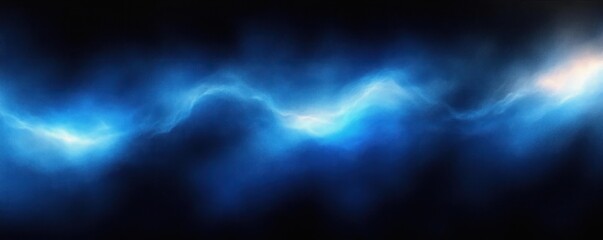 Fototapeta premium Dreamy Blue Abstract Landscape Impressionism Soft Lighting Gradient Tranquility Background