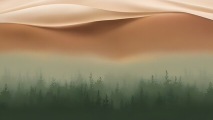 Obraz premium AI GENERATE, A gradient with subtle earth tones, transitioning from sandy beige to forest green.