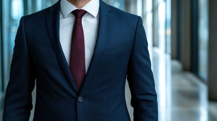 Businessman in formal suit and tie