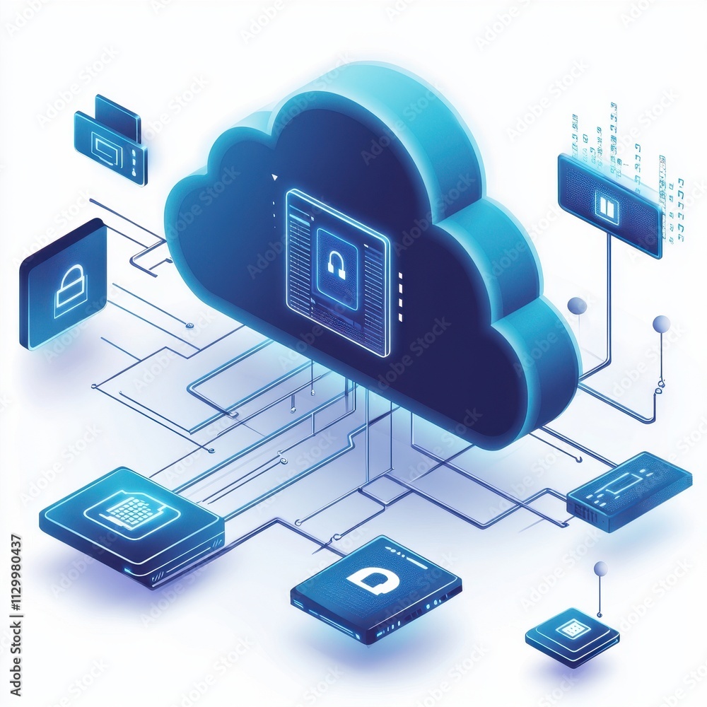 Poster cloud-based security protocols empowering businesses: enhance cloud computing strategies with robust