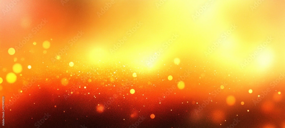 Poster warm abstract gradient background with soft yellow and orange colors, glowing light effect and subtl
