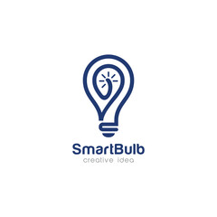 Creative Bulb Concept Logo Design Template