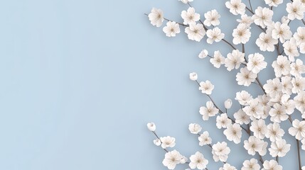 Serene Layout for Wellness Event Ads with Cherry Blossoms Glowing Softly in Moonlight on Commercial Posters