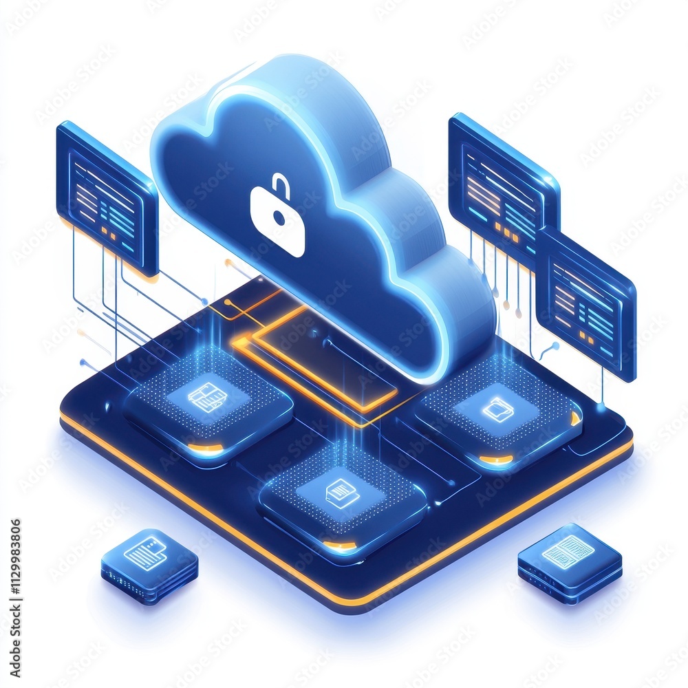 Poster real-time cloud incident responses: a cloud computing system illustrated with a cloud on top, showca
