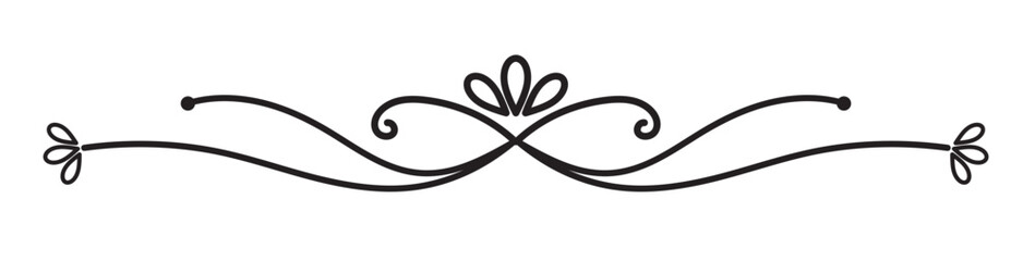 Vintage decorative lines. text dividers. Line border. Lines separators, Borders, Vintage dividers, Underline elements. Vector illustration