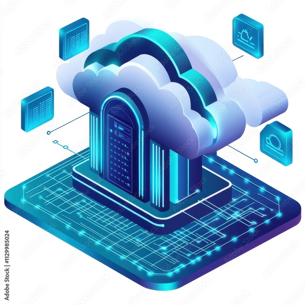 Aufkleber secure hybrid banking clouds embracing future of cloud computing with advanced technology, financial