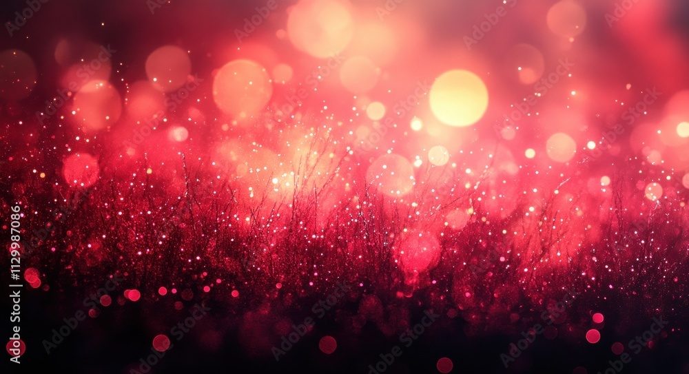 Aufkleber abstract red black background ethereal light smooth texture dreamy digital art design