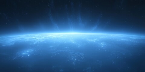 Obraz premium Stunning 8K Planet Earth Night Lights Space Stars Galaxy