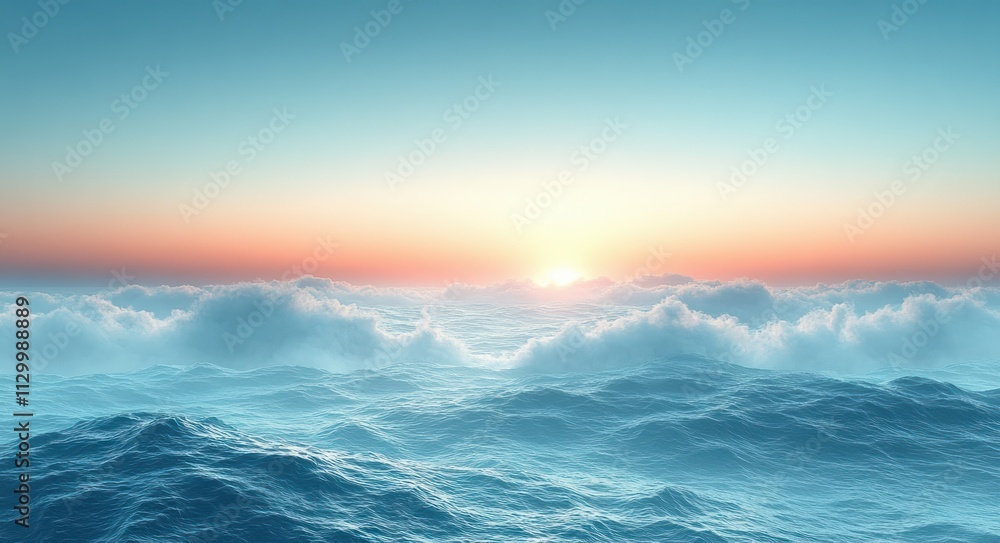 Poster teal to dark blue gradient background with smooth transition and grainy texture effect