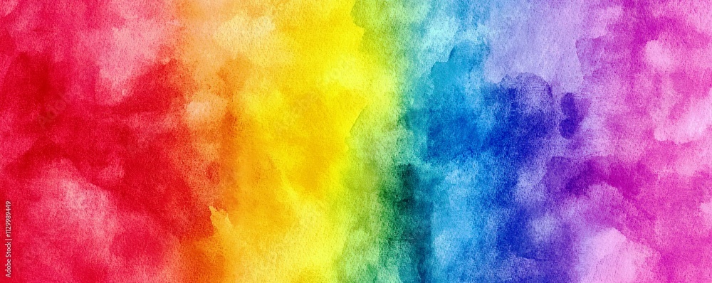 Poster vibrant rainbow spectrum colorful abstract background with watercolor texture and soft blending of h