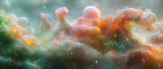 Vibrant Nebula in Space