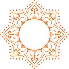 Beautiful flower art and mandala vector design