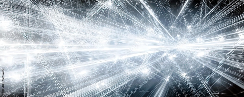 Poster dynamic burst of light energy creating an abstract background with bright sparkles and radiant lines