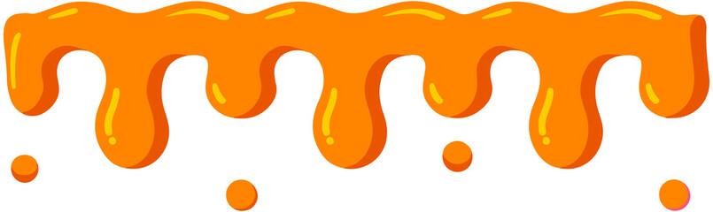 Halloween Orange Liquid decoration
