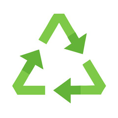 A classic recycling symbol, representing the importance of reducing, reusing, and recycling to protect the environment.