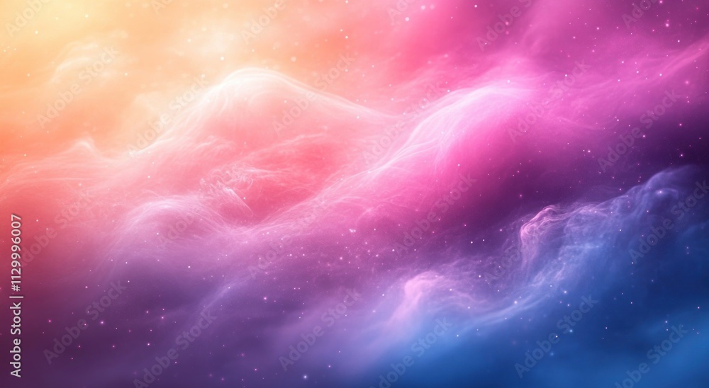 Aufkleber soft abstract pastel gradient background with ethereal lighting for digital art and web design