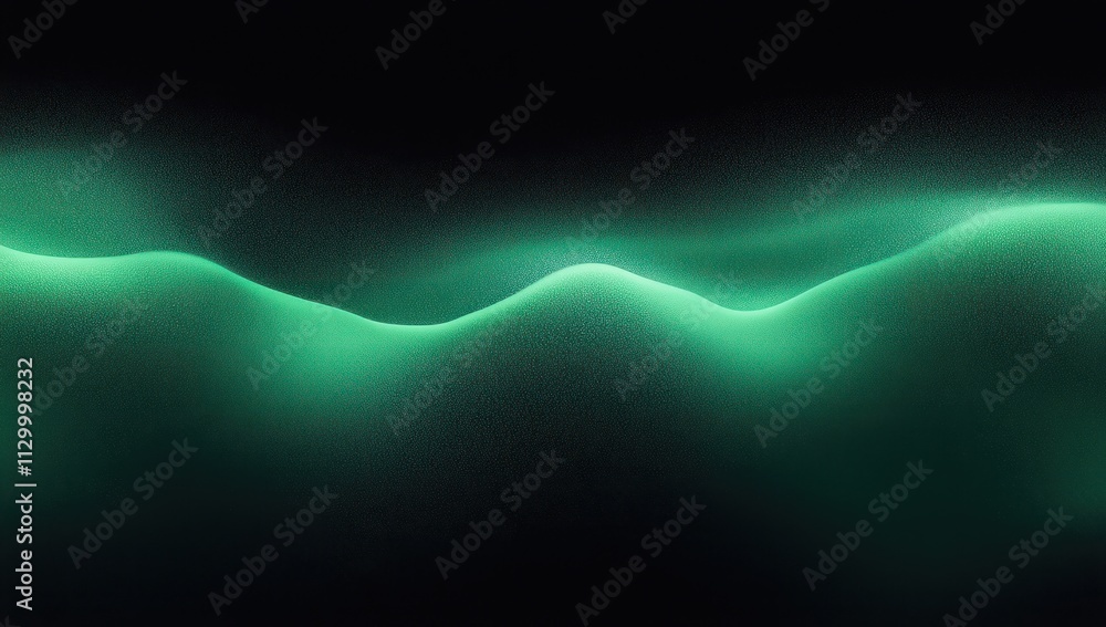 Poster gradient background abstract design emerald green to black soft focus minimalistic noise texture eff