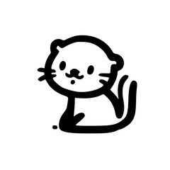 Charming Otter Icons A Captivating Array of Cute and Playful Animal Characters in Various Poses