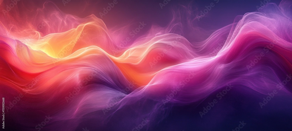 Poster vibrant abstract gradient background in magenta and purple soft texture elegant design space for fas