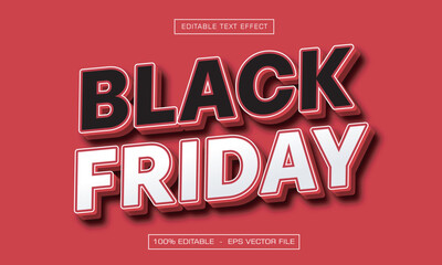 Black Friday Text Effect, Editable Promotion Text Style