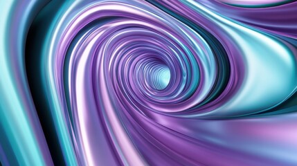Fototapeta premium Abstract Purple and Teal Swirling Spiral Tunnel Vortex Background