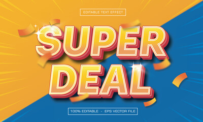 Super Deal Text Effect, Editable Promotion Text Style