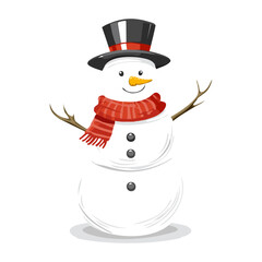 Snowman Sketch Christmas Celebration Decoration Winter Event Festival of X-Mas
