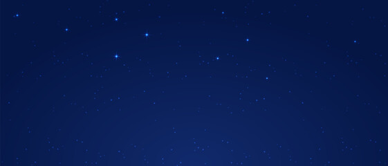 Fototapeta premium Starry night sky vector illustration background design