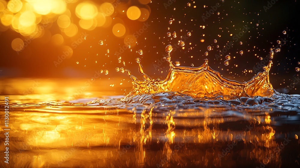 Poster captivating abstract oil splash frozen in time showcasing intricate liquid patterns and vibrant colo