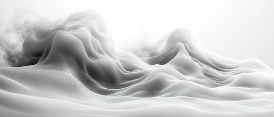 Fototapeta premium Wave-like Structure in an Otherworldly Landscape