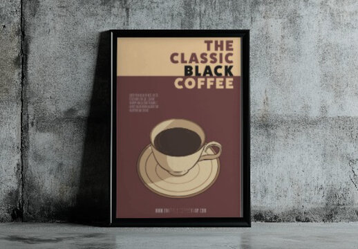 Brown And Tan Coffee Wall Decor Poster
