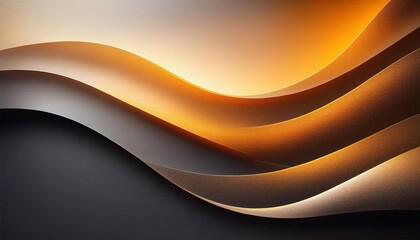 Obraz premium Flowing, metallic waves of gold on a dark background, offering a dynamic and luxurious visual experience