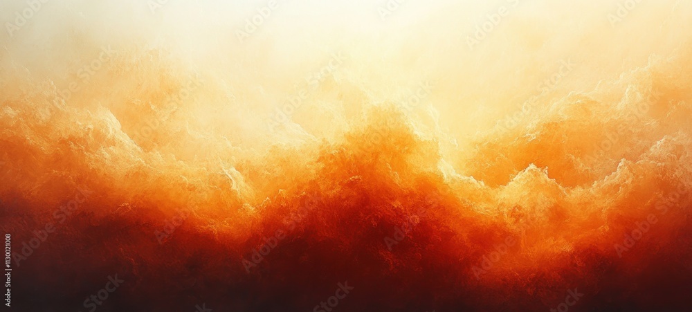 Aufkleber Abstract Warm Orange White Gradient Background Soft Textures Dreamy Atmosphere Smooth Color Transition