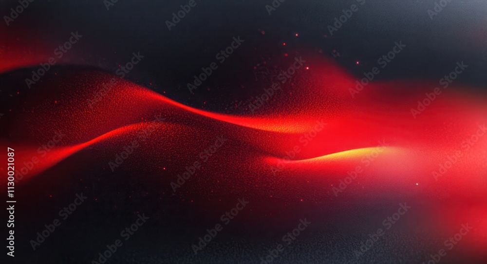 Poster vibrant abstract composition dark background with red light streaks and soft glow for graphic design