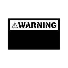 Obraz premium Warning Square Sign