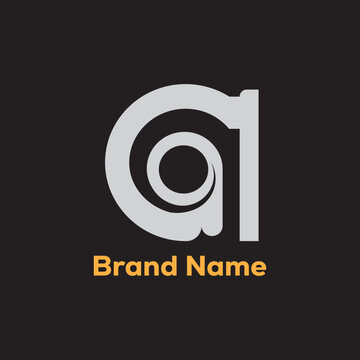 Letter Logo. CMYK color mode for print. Editable color. Vector EPS file. 