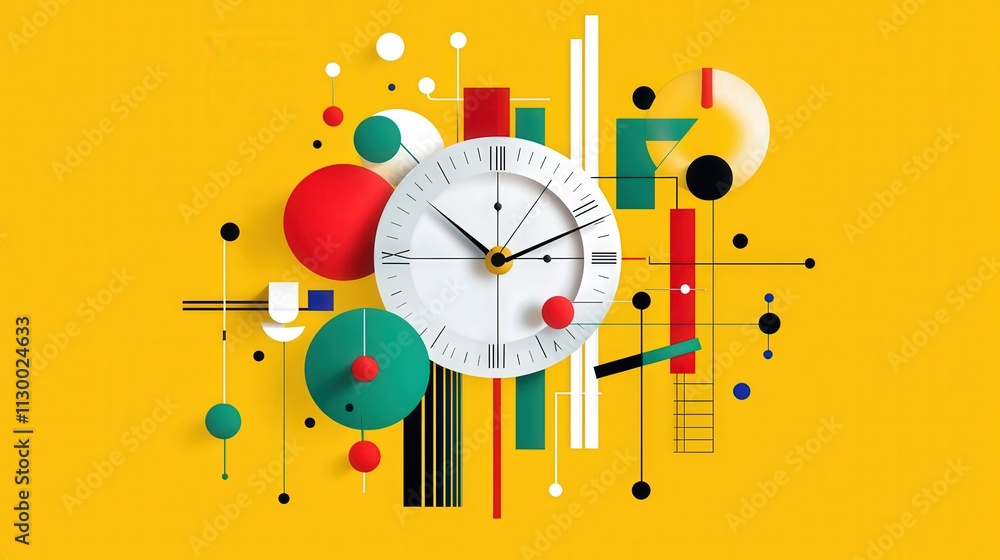 Poster a clockwork mechanism symbolizing the interconnection of scientific theories over time.