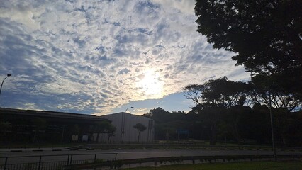 Blue Morning Sky In Singapore