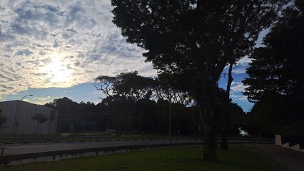 Blue Morning Sky In Singapore
