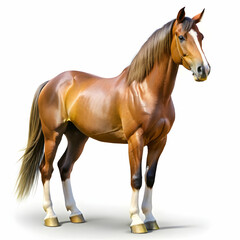 Obraz premium A majestic black-and-white illustration of a horse, showcasing