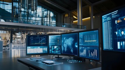 Obraz premium Supercomputer processing vast amounts of data, symbolizing advanced technology and innovation in data analytics and computational power.