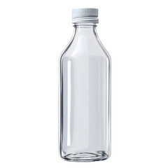 Empty bottle isolated on transparent background, cutout