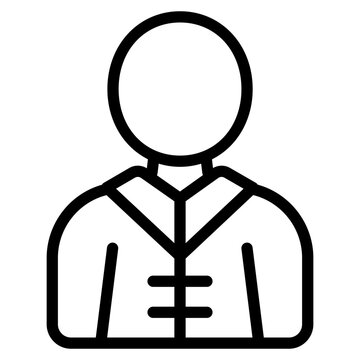 recommend clip art: Kung Fu mentor Line Icon