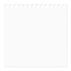 Obraz premium シンプルなメモ用紙、リング穴、無地