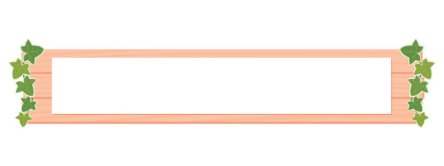 Obraz premium 木製看板のイラスト