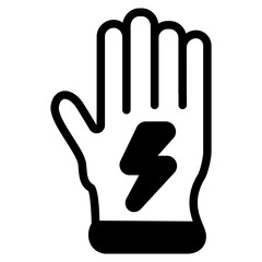 Obraz premium Protective gloves Glyph Icon
