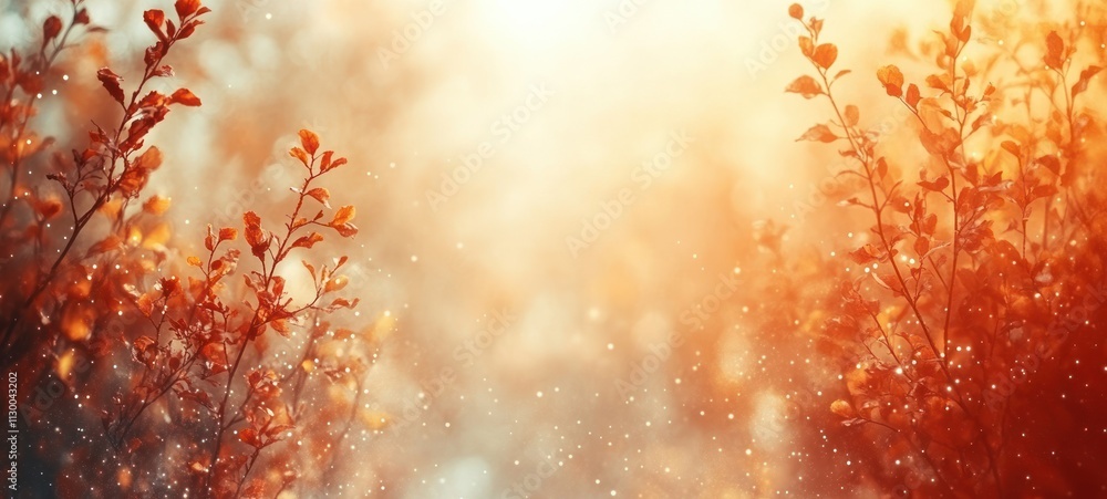 Aufkleber warm golden gradient background soft abstract blur texture poster