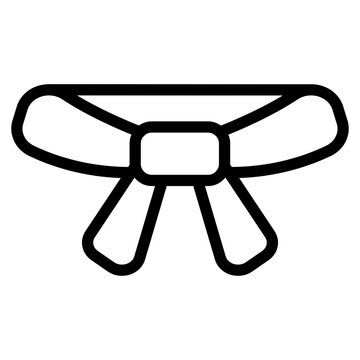 recommend clip art: Rank belts Line Icon